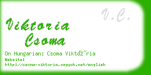 viktoria csoma business card